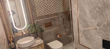 Bathroom in 2.5 BHK Apartment at Marathon Montesouth 3, Byculla West – for Rent