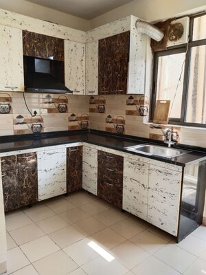 Kitchen in 3 BHK Builder Floor at Unitech Uniworld Gardens 2, Sector 47 – for Rent