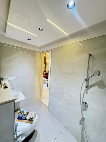 Bathroom in 1 BHK Apartment at Runwal Eirene, Balkum Pada – for Sale