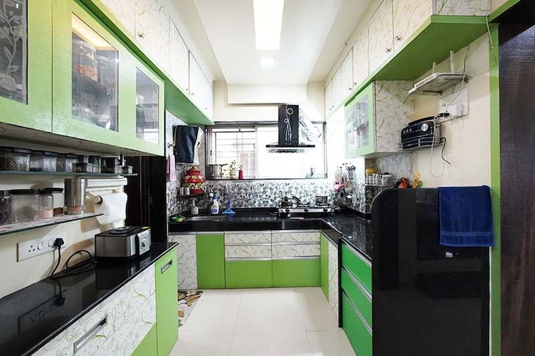 Kitchen, shivam-serene-scapes 2 Bedroom 763 Sq.Ft. Apartment In Ravet Pune 9813399