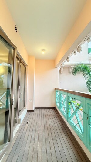 Balcony in 4 BHK Apartment at Prestige Leela Residency, Kodihalli – for Rent