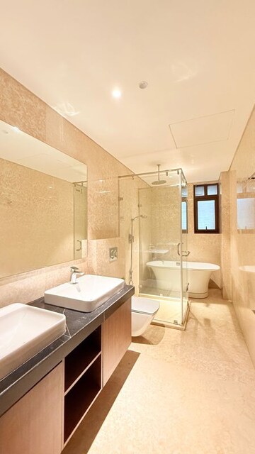 Bathroom in 4 BHK Apartment at Prestige Leela Residency, Kodihalli – for Rent