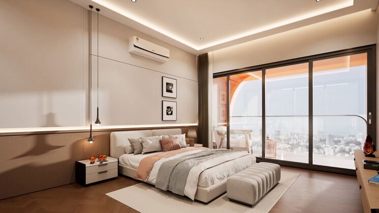 Bedroom, lodha-the-park 3.5 Bedroom 1200 Sq.Ft. Apartment In Worli Mumbai 9826846