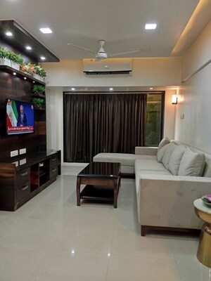 Living Room in 2.5 BHK Apartment at Evershine Embassy, Andheri West – for Rent