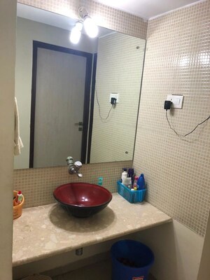 Bathroom in 2 BHK Apartment at Dedhia Palatial Height, Powai – for Rent