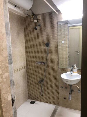 Bathroom in 2 BHK Apartment at Dedhia Palatial Height, Powai – for Rent
