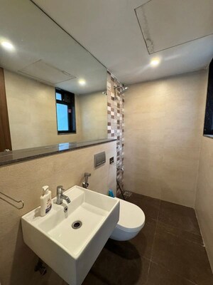 Bathroom in 2 BHK Apartment at Lodha Splendora, Ghodbunder Road – for Rent