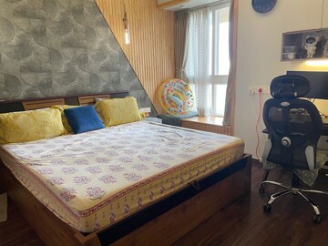 Bedroom in 2 BHK Apartment at Bhartiya Nikoo Homes, Thanisandra Main Road – for Rent