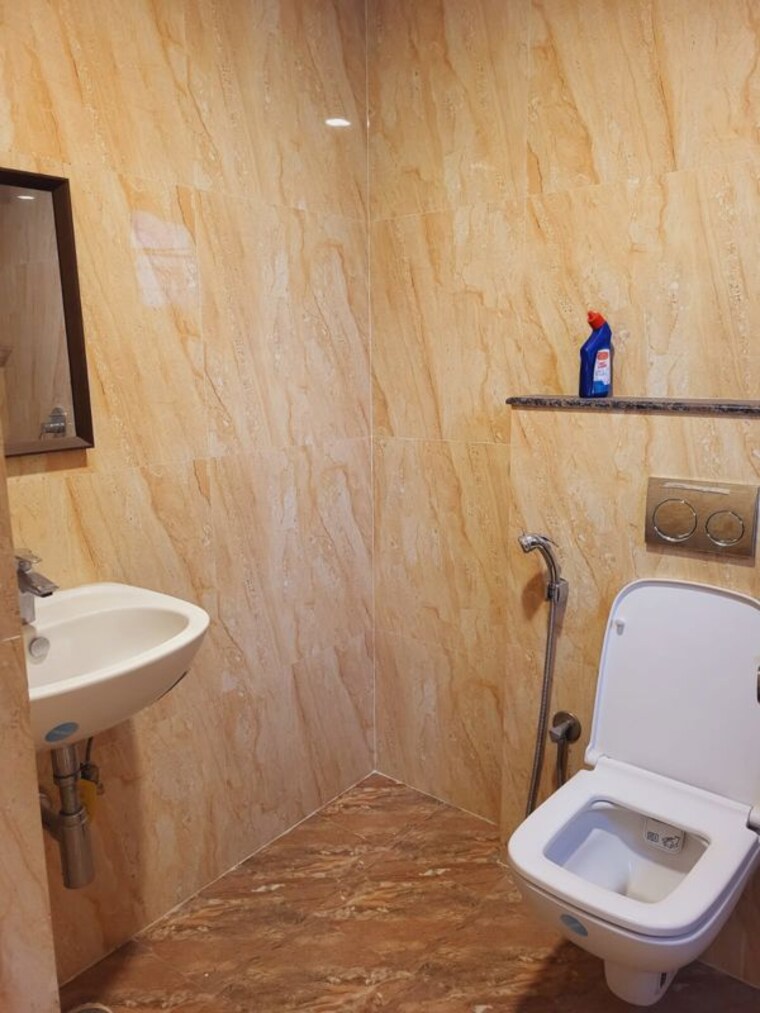 Bathroom, time-space-infinity 2 Bedroom 1000 Sq.Ft. Apartment In Devanahalli Bangalore 9827227