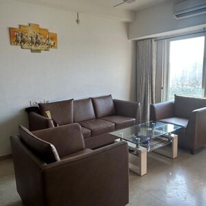 Living Room in 3 BHK Apartment at Bandra Kurla Complex – for Rent