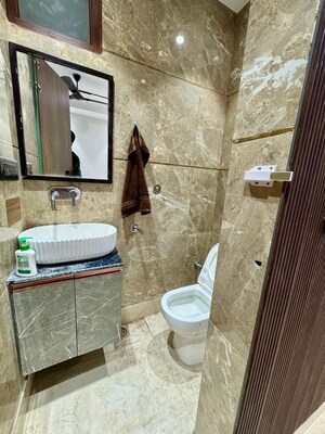 Bathroom in 2 BHK Builder Floor at Govindpuri – for Rent