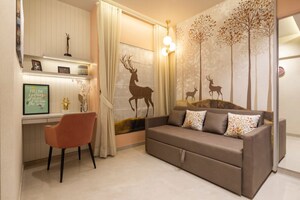 Living Room in 2 BHK Builder Floor at Winsome Mountain Crest, Charholi Budruk – for Sale