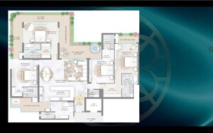 Floor Plan in 4 BHK Apartment at M3M Elie Saab, Sector 111 – for Sale