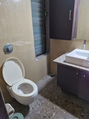Bathroom in 3 BHK Apartment at Satellite Tower, Goregaon East – for Rent