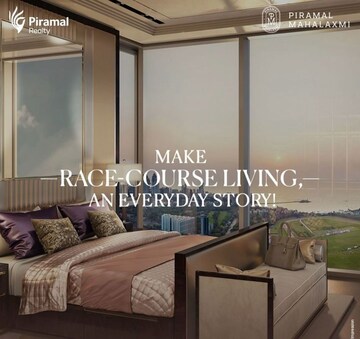 Living Room in 3 BHK Apartment at Piramal Mahalaxmi, Mahalaxmi – for Sale