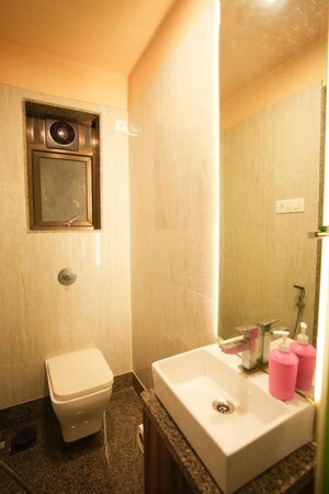 Bathroom in 2 BHK Apartment at RNA NG Eclat, Andheri West – for Rent