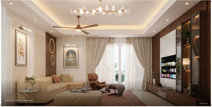 Living Room, hero-homes-palatial 4 Bedroom 3457 Sq.Ft. Apartment In Sector 104 Gurgaon 9827698