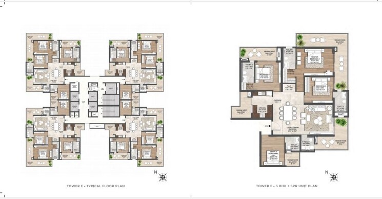 Floor Plan, hero-homes-palatial 4 Bedroom 3457 Sq.Ft. Apartment In Sector 104 Gurgaon 9827698