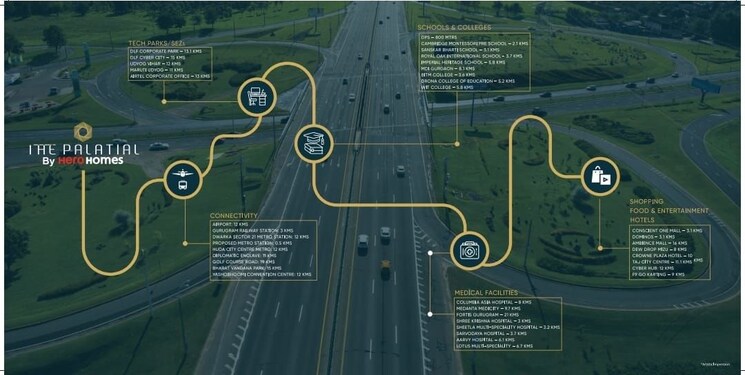 Exterior View, hero-homes-palatial 3 Bedroom 2833 Sq.Ft. Apartment In Sector 104 Gurgaon 9827771