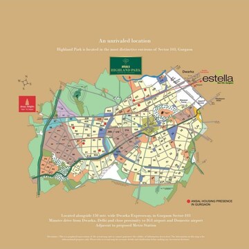 Master Plan in 2 BHK Apartment at Ansal Highland Park, Sector 103 – for Sale