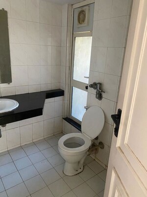 Bathroom in 3 BHK Apartment at Hiranandani Gardens Valencia, Powai – for Rent