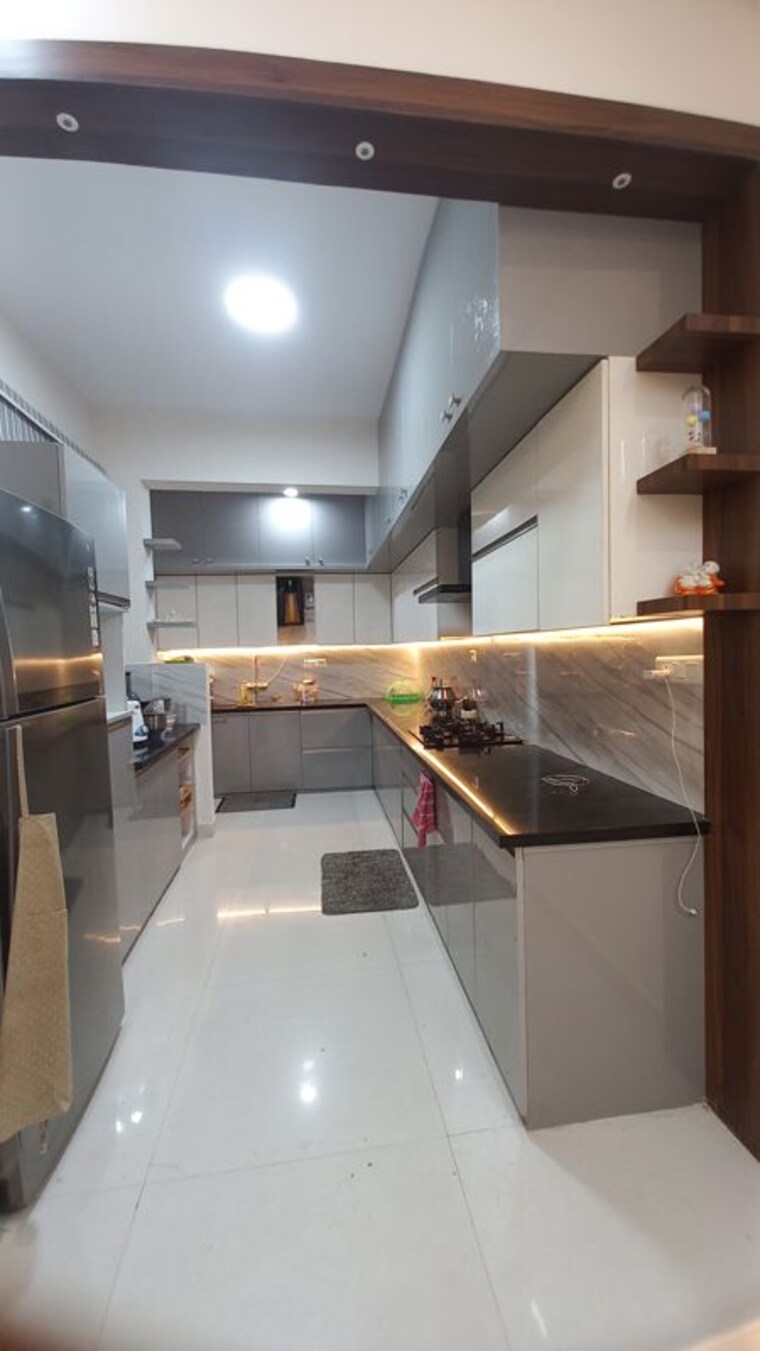 Kitchen, kalkaji 3 Bedroom 2216 Sq.Ft. Builder Floor In Kalkaji Delhi 9828371