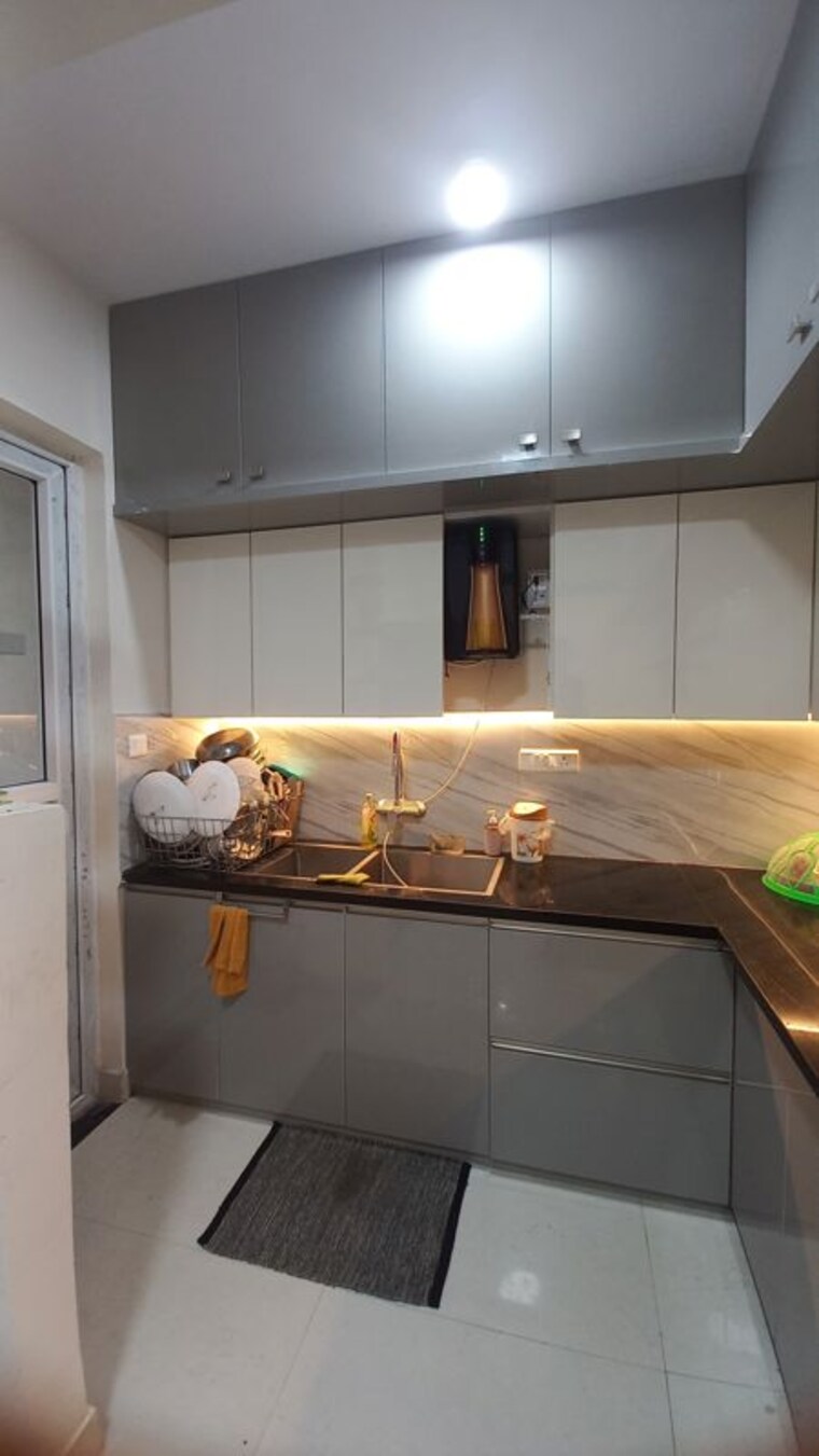 Kitchen, kalkaji 3 Bedroom 2219 Sq.Ft. Builder Floor In Kalkaji Delhi 9828756