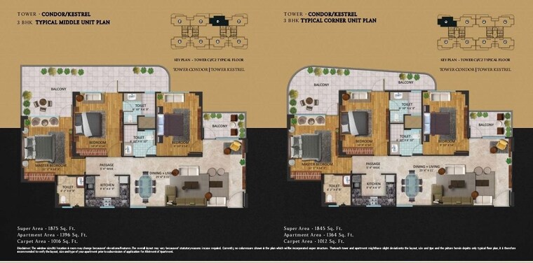 Master Plan, oxirich-chintamani 3 Bedroom 2355 Sq.Ft. Apartment In Sector 103 Gurgaon 9828803