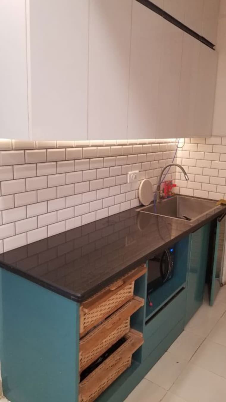 Kitchen, aba-ivy-county 3 Bedroom 1656 Sq.Ft. Apartment In Sector 75 Noida 9829170