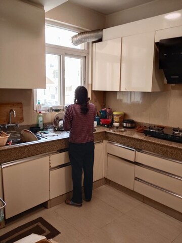 Kitchen in 4 BHK Apartment at Emaar Emerald Floors Premier, Sector 65 – for Rent