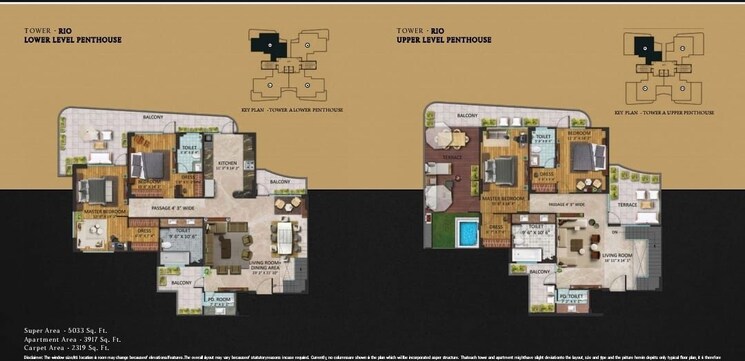 Master Plan, oxirich-chintamani 3 Bedroom 2355 Sq.Ft. Apartment In Sector 103 Gurgaon 9829116