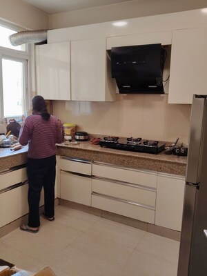 Kitchen in 4 BHK Apartment at Emaar Emerald Floors Premier, Sector 65 – for Rent