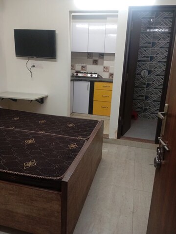 Kitchen in 1 RK Builder Floor at East Of Kailash – for Rent
