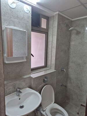 Bathroom in 1 BHK Apartment at Sheth Irene, Malad West – for Rent