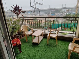 Balcony in 3 BHK Apartment at Kalpataru Residency, Sanath Nagar – for Rent