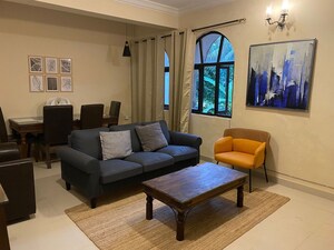 Living Room in 4 BHK Villa at Dona Paula – for Rent