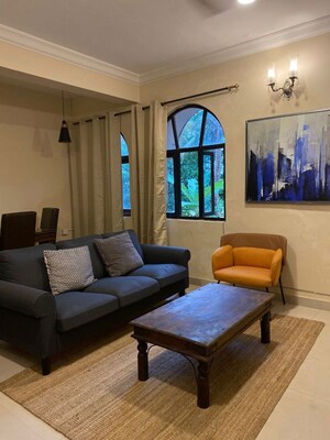 Living Room in 4 BHK Villa at Dona Paula – for Rent