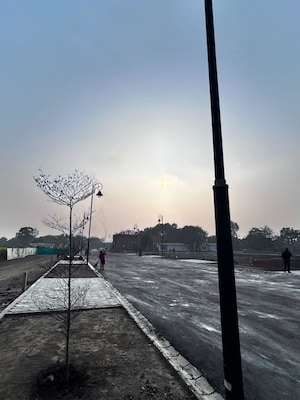 Staircase in 3 BHK Villa at Omega Suraksha Enclave, Mohanlalganj – for Sale