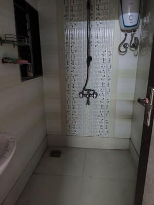 Bathroom in 1 BHK Apartment at Agarwal Vrindavan Gardens, Nalasopara East – for Rent