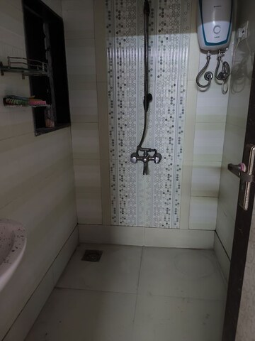 Bathroom in 1 BHK Apartment at Agarwal Vrindavan Gardens, Nalasopara East – for Rent