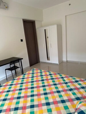 Bedroom in 3 BHK Apartment at Bhandari 43 Privet Drive, Balewadi – for Rent