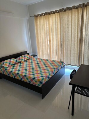 Bedroom in 3 BHK Apartment at Bhandari 43 Privet Drive, Balewadi – for Rent
