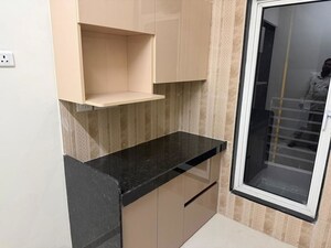 Kitchen in 3 BHK Apartment at Sheth Zuri, Laxmi Nagar – for Rent