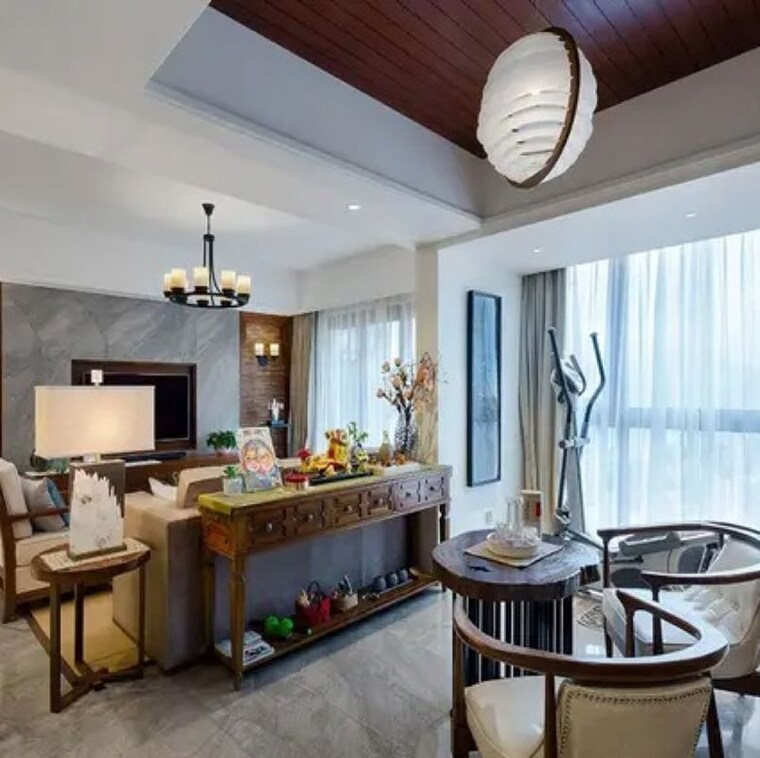 Living Room, helictite-sambhav 3 Bedroom 960 Sq.Ft. Apartment In Teen Batti Mumbai 9831893