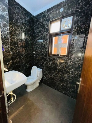 Bathroom in 1 BHK Builder Floor at Freedom Fighters Enclave – for Rent