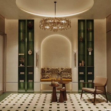 Building Lobby in 5 BHK Apartment at Malabar Hill – for Sale