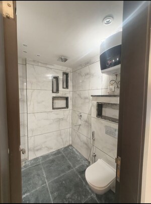 Bathroom in 4 BHK Builder Floor at Chattarpur – for Rent