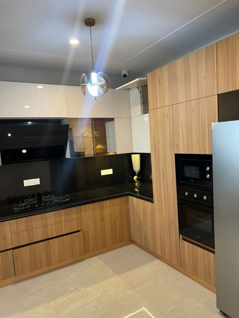 Kitchen, maya-green-lotus-utsav 3 Bedroom 2100 Sq.Ft. Apartment In International Airport Road Zirakpur 9825665