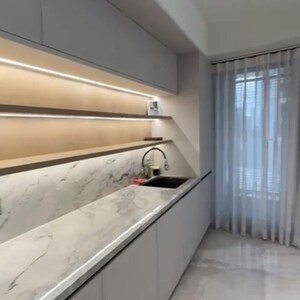 Kitchen in 3 BHK Apartment at Lodha The World Towers World One Tier 2, Empire Mill – for Rent