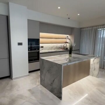 Kitchen in 3 BHK Apartment at Lodha The World Towers World One Tier 2, Empire Mill – for Rent